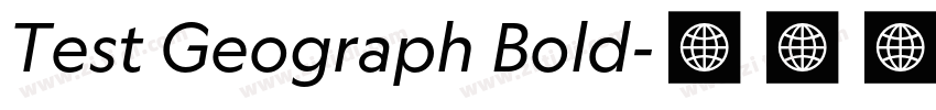 Test Geograph Bold字体转换